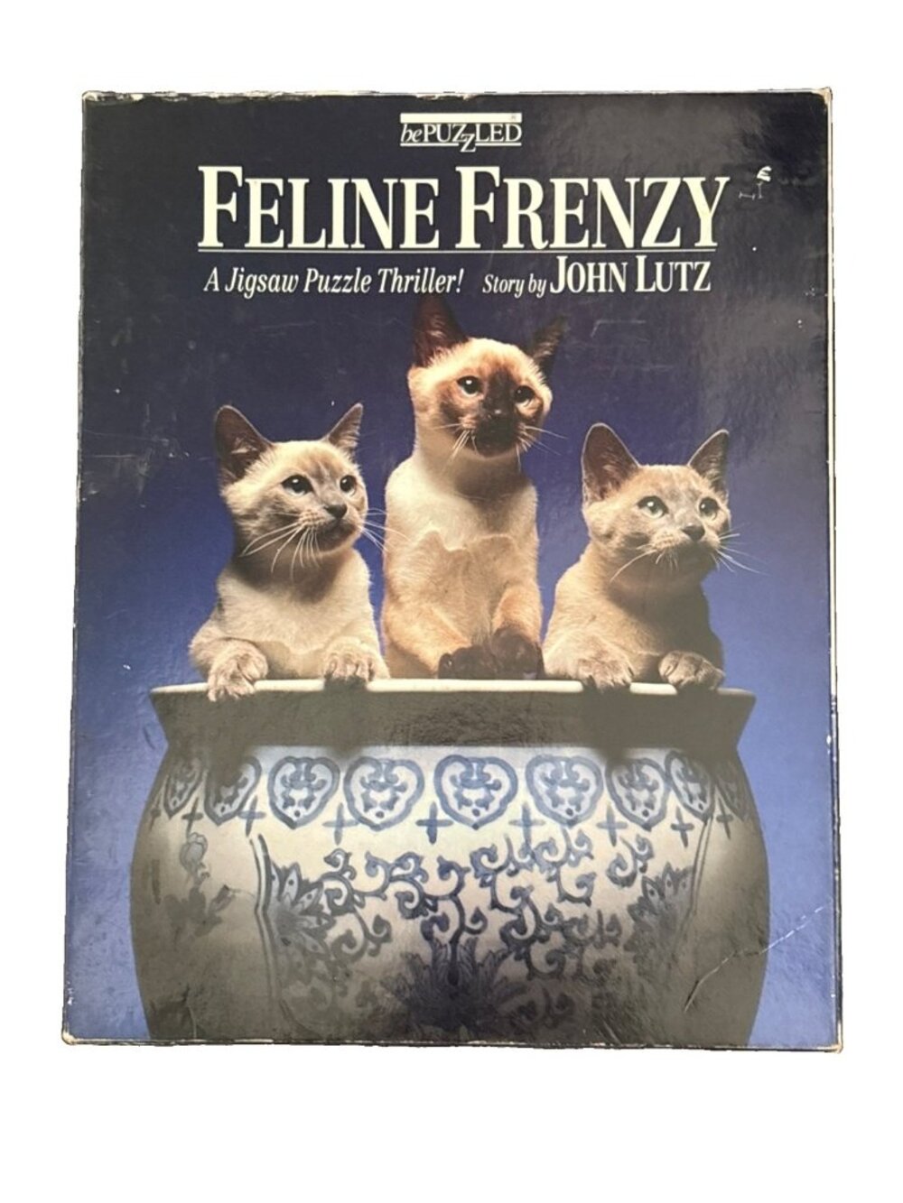 Feline Frenzy Murder Mystery Jigsaw Puzzle Thriller John Lutz Be Puzzled NEW